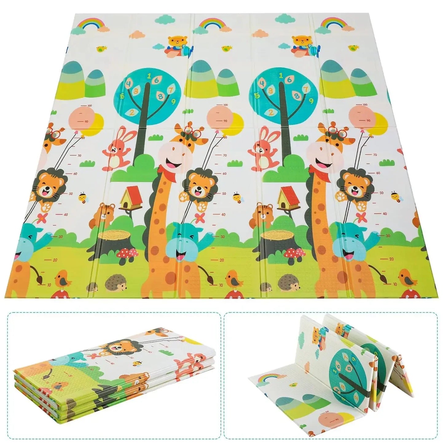 Tapis de jeu bébé pliable et antidérapant