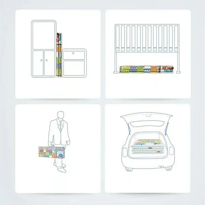 Tapis de jeu bébé pliable et antidérapant