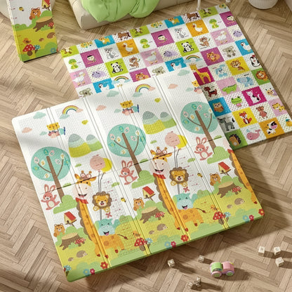 Tapis d'éveil pliable double face imperméable