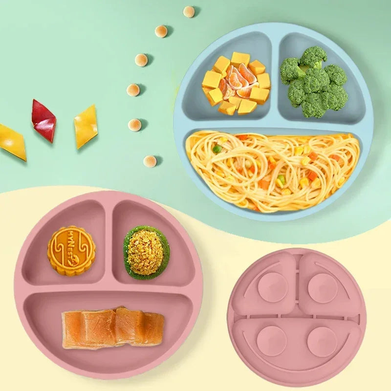 Set repas bébé en silicone – pratique et sûr