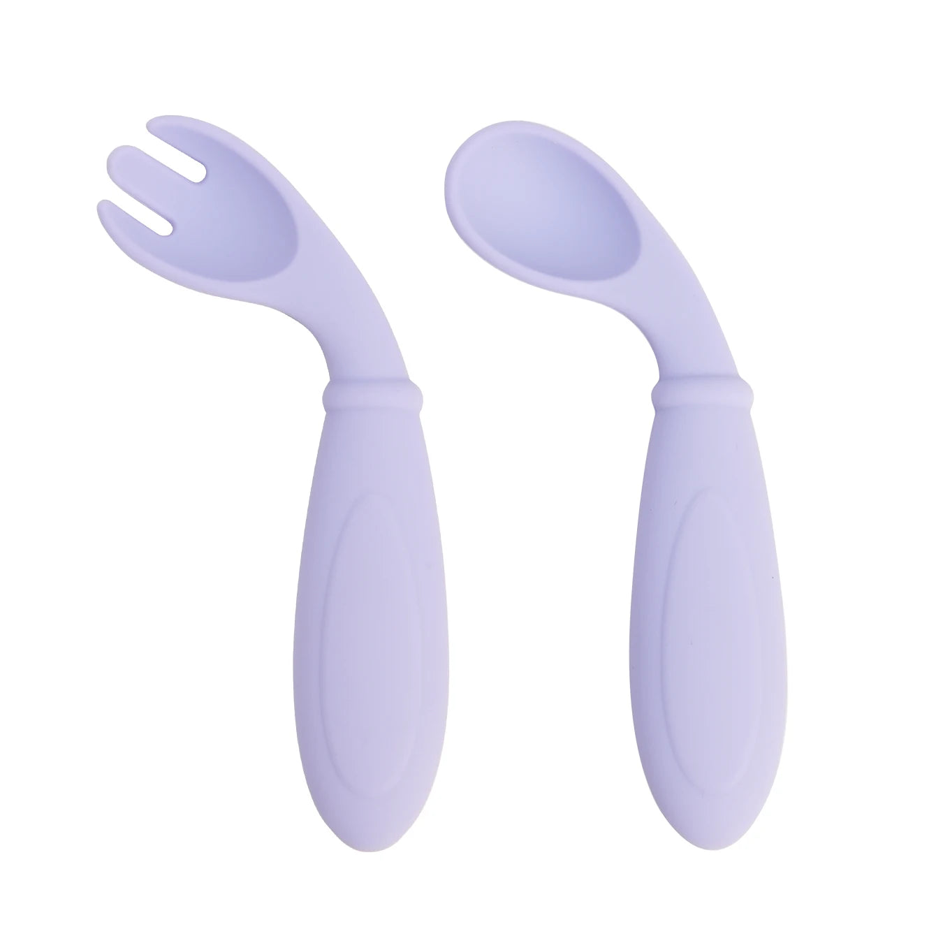 Set cuillère fourchette silicone BPA-free dès 6 mois