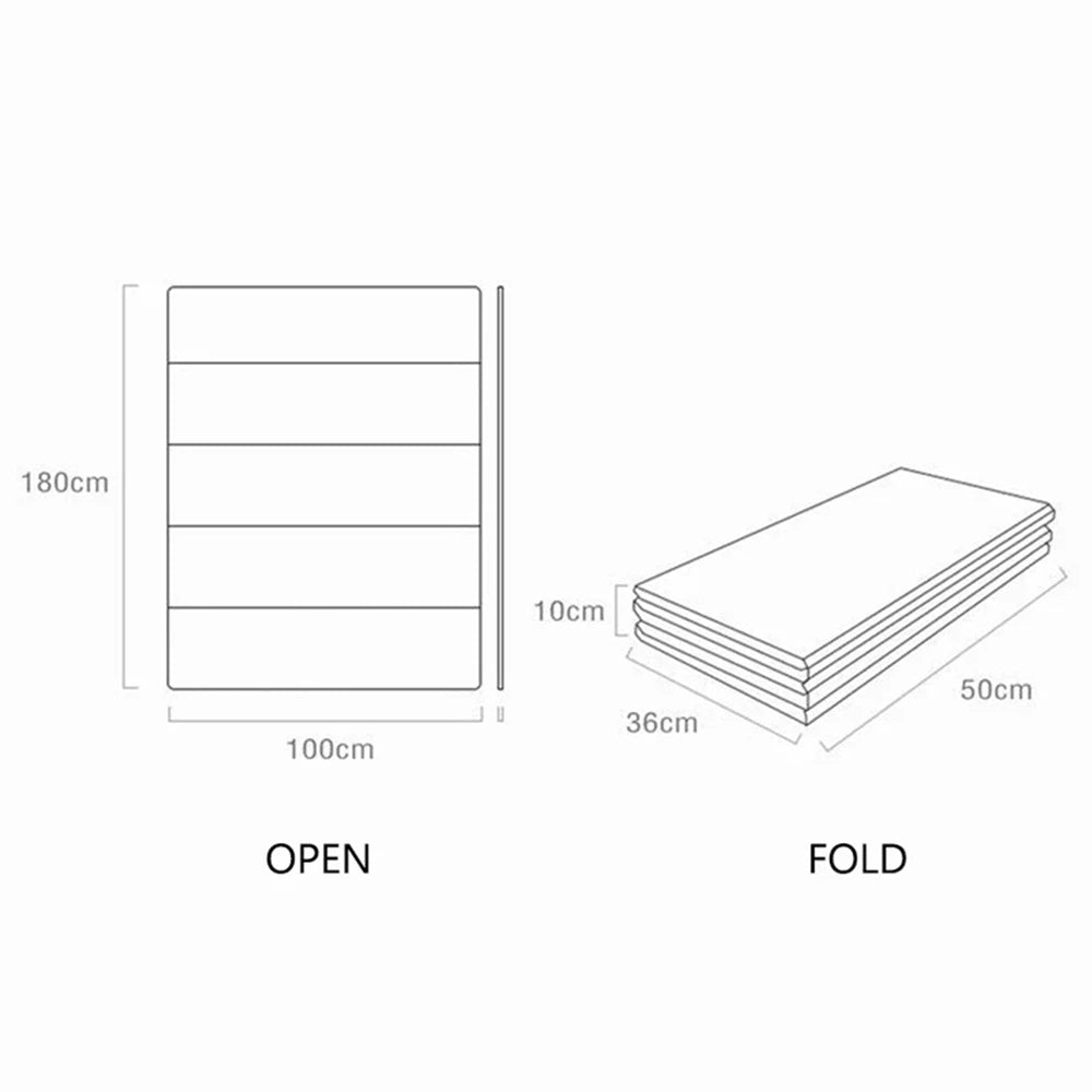 Tapis d'activité cartoon imperméable pliable