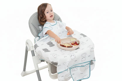 Combinaison bavoir chaise haute imperméable une pièce
