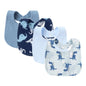 Set 4 bavoirs coton cartoon – serviettes salive bébé