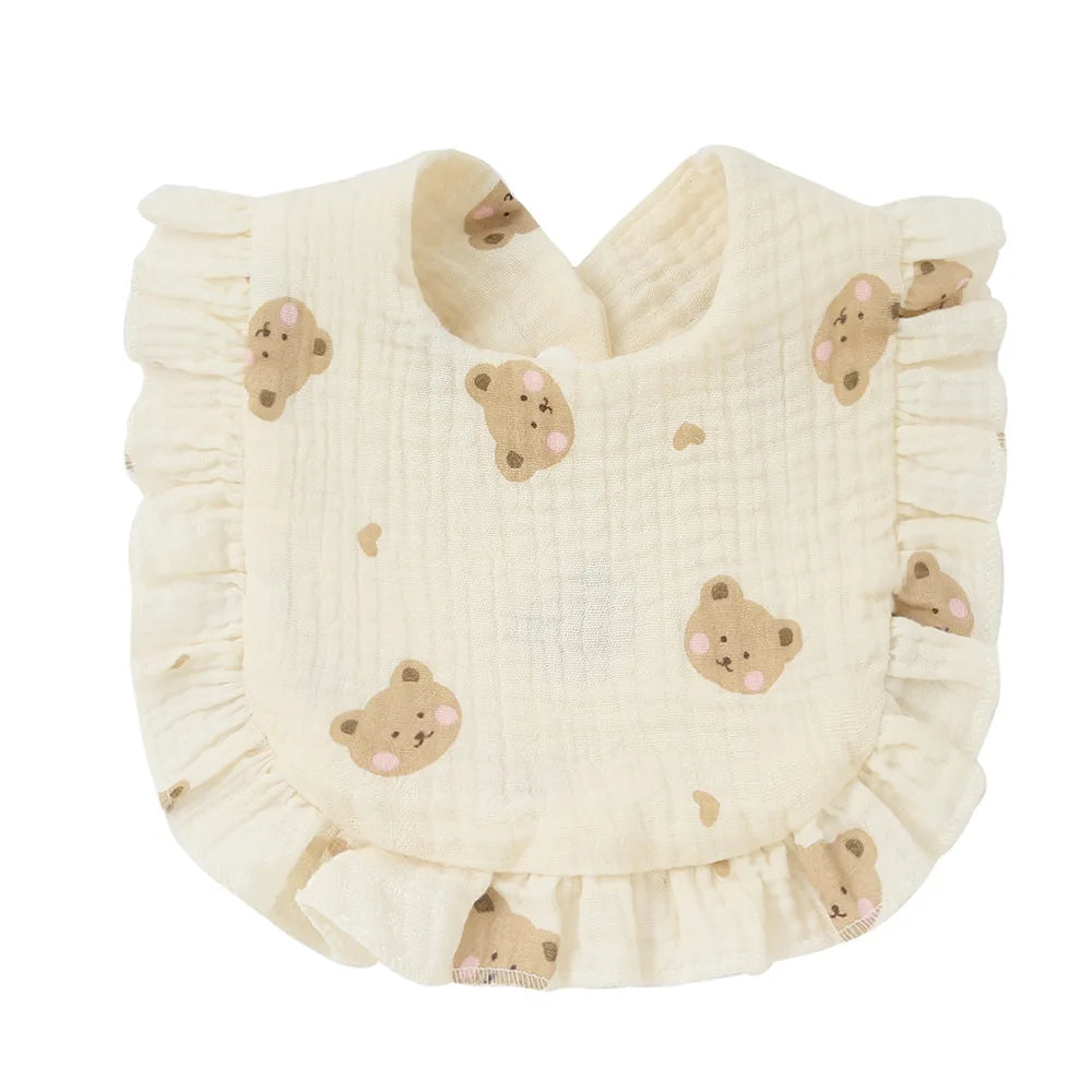 Bavoir coton forme U – écharpe anti-bavures style