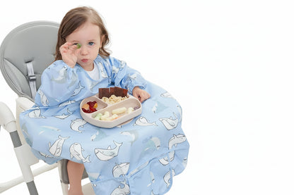 Combinaison bavoir chaise haute imperméable une pièce