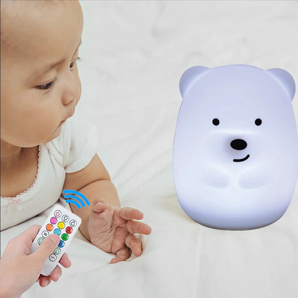 Veilleuse LED douce pour bébé et enfant