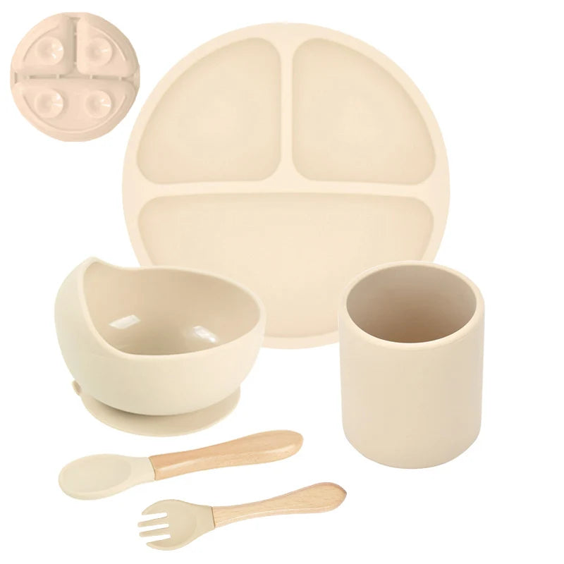 Set repas bébé en silicone – pratique et sûr