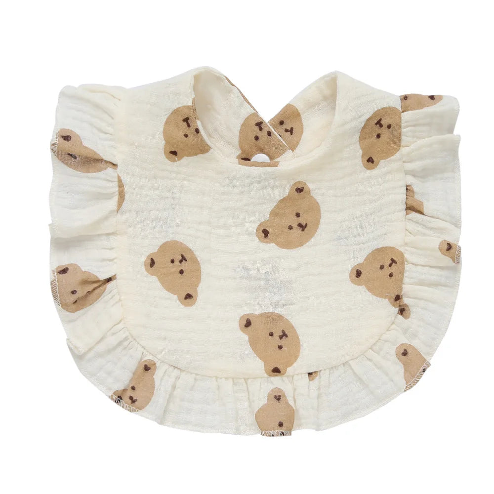 Bavoir coton forme U – écharpe anti-bavures style