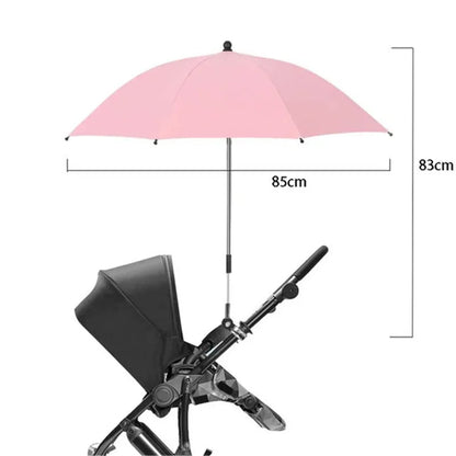 Parasol poussette universel anti-UV et pluie avec pince