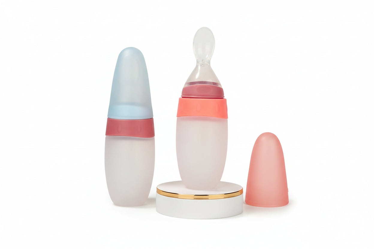 Biberon distributeur silicone 100ml avec cuillère
