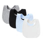 Set 4 bavoirs coton cartoon – serviettes salive bébé