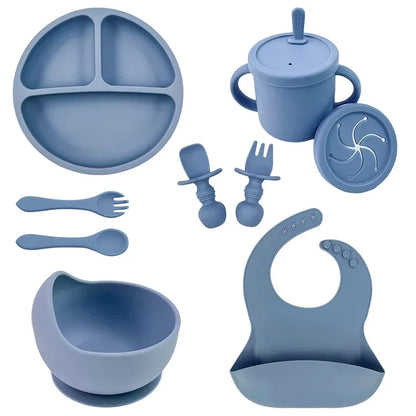 Set repas bébé en silicone – pratique et sûr