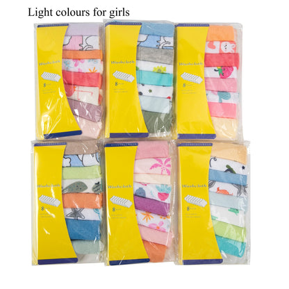 Set 4 bavoirs coton cartoon – serviettes salive bébé