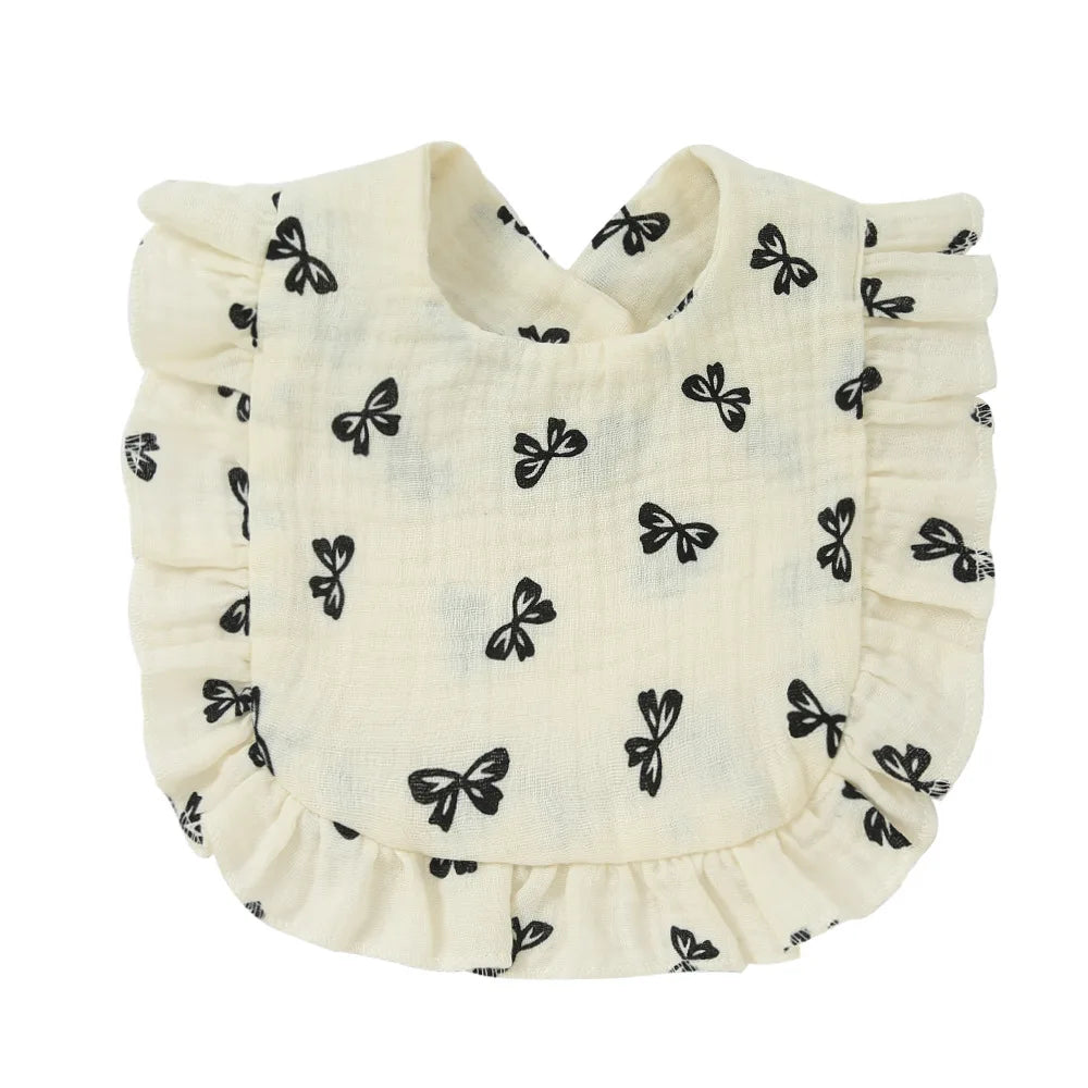 Bavoir coton forme U – écharpe anti-bavures style
