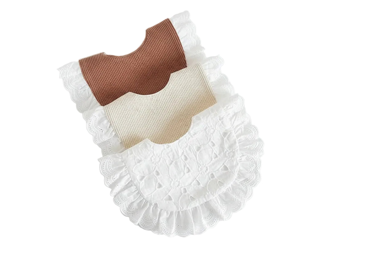Bavoir coton forme U – écharpe anti-bavures style
