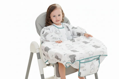 Combinaison bavoir chaise haute imperméable une pièce