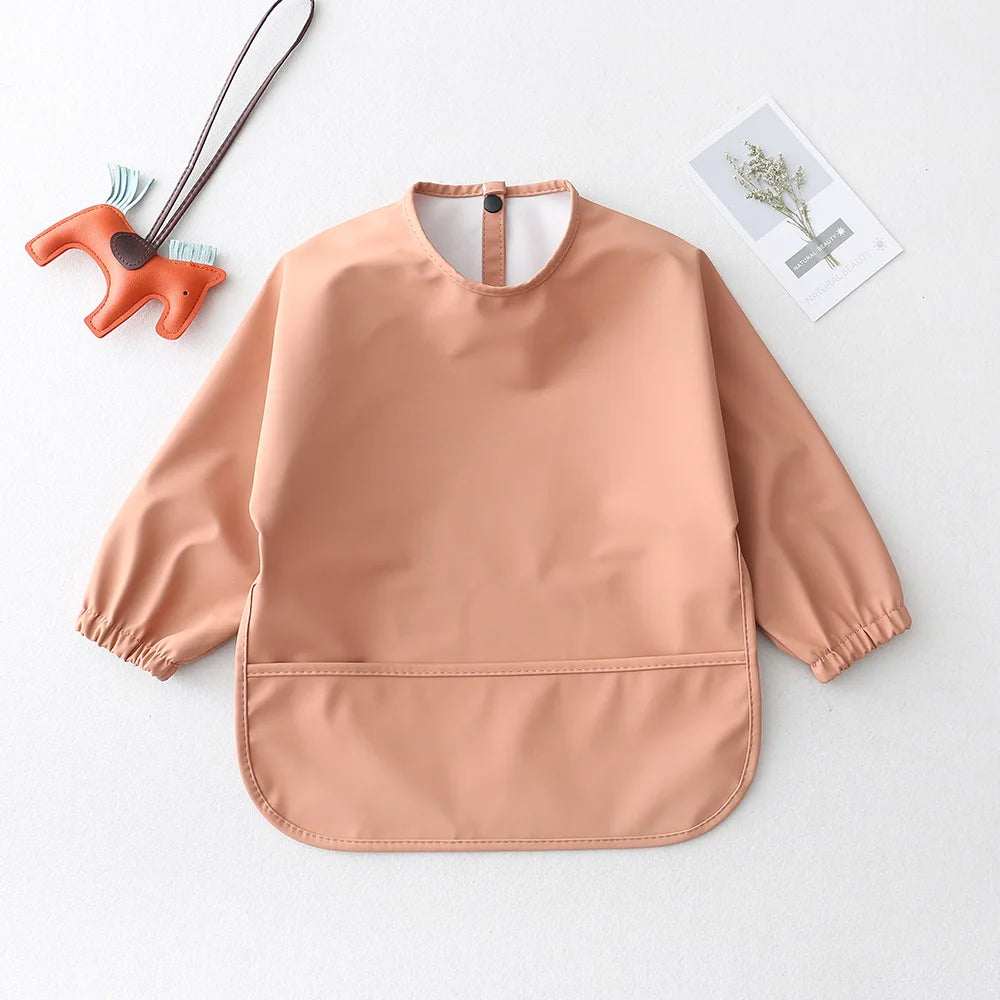 Bavette longues manches avec poche – anti-taches