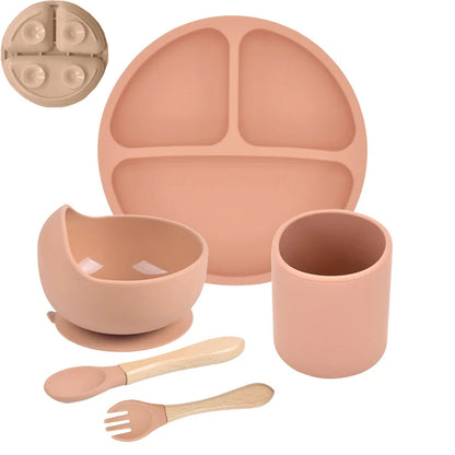 Set repas bébé en silicone – pratique et sûr