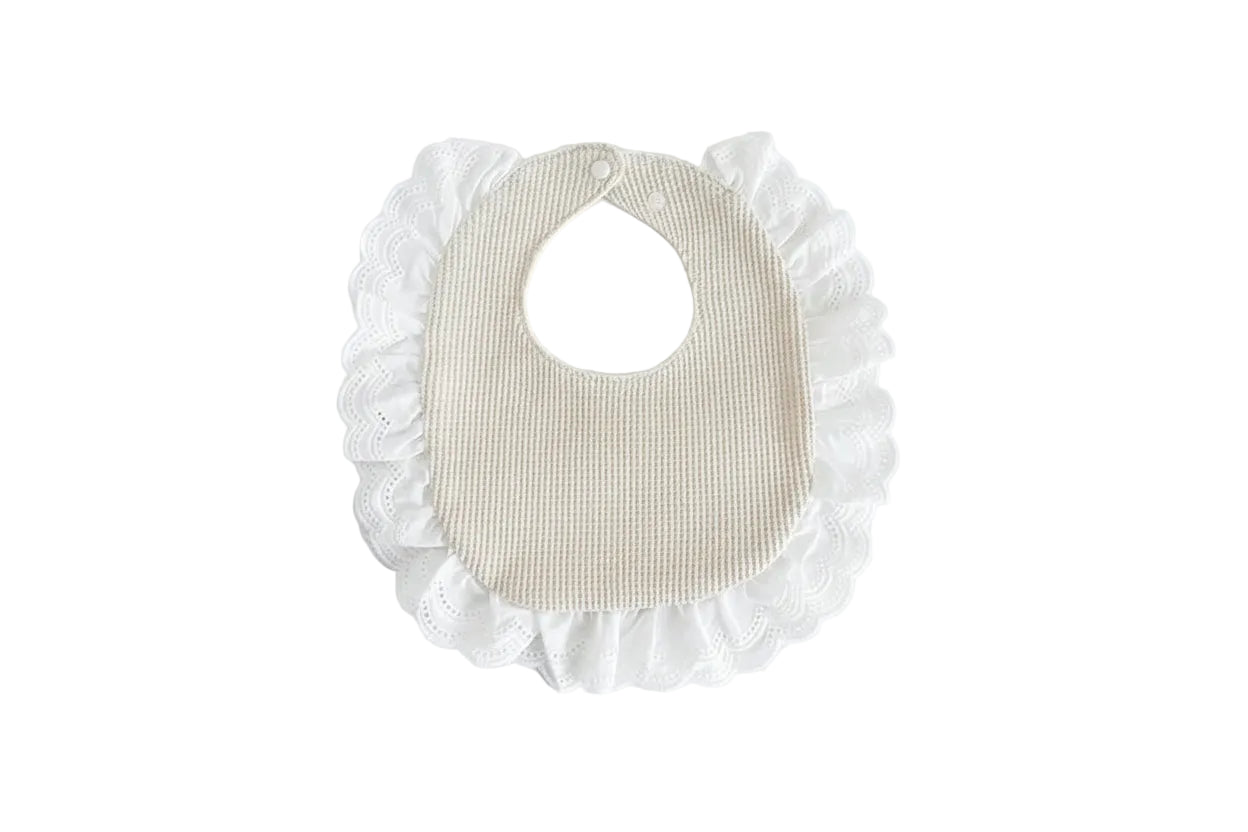 Bavoir coton forme U – écharpe anti-bavures style