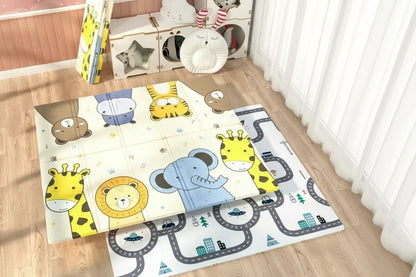 Tapis d'éveil pliable double face imperméable