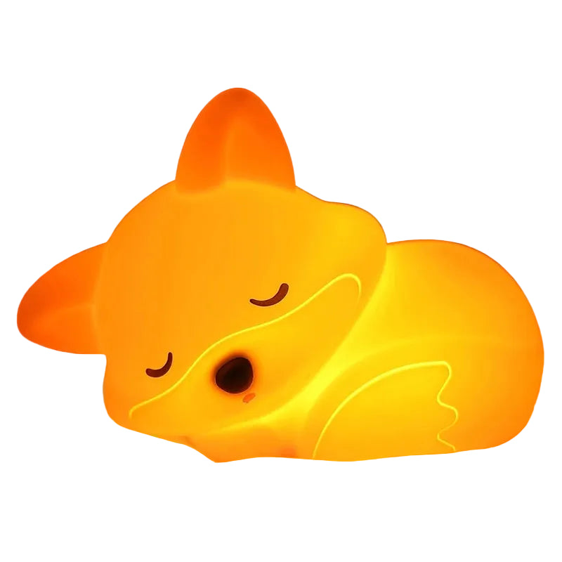 Veilleuse renard silicone souple rechargeable – allaitement
