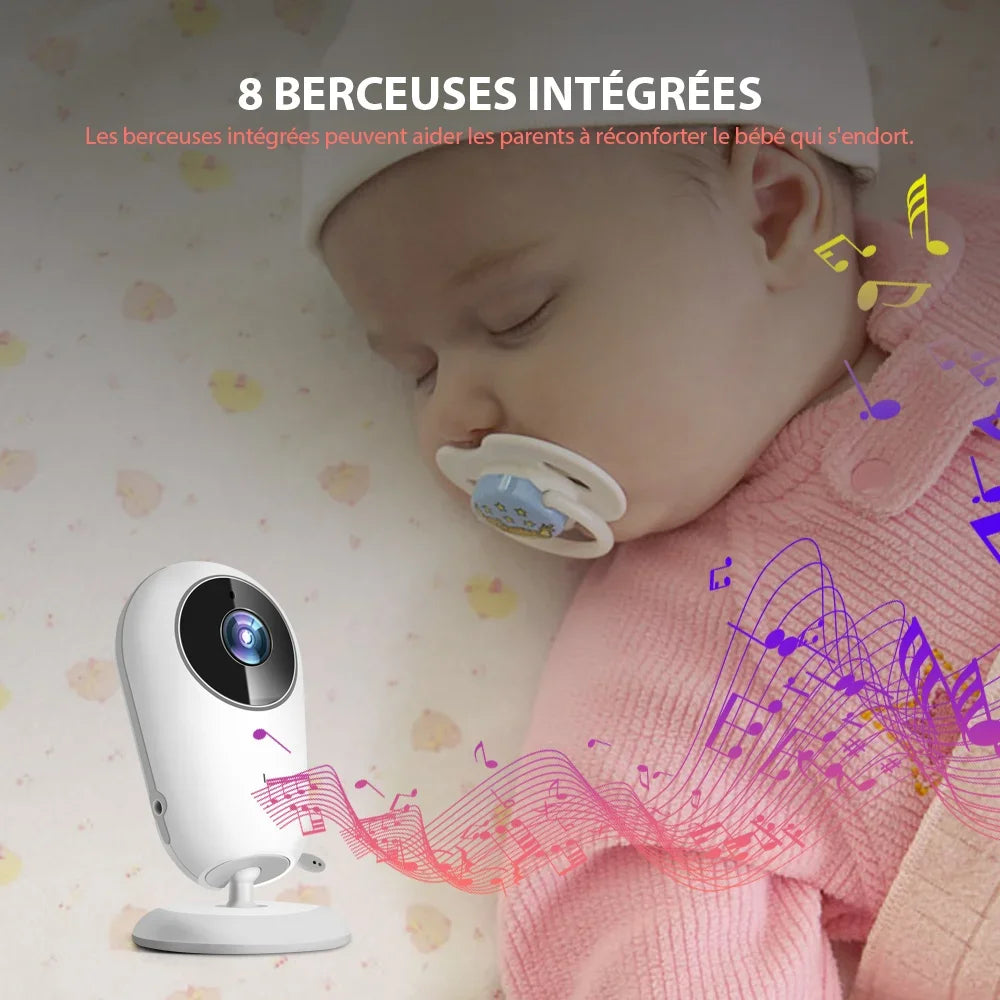 Babyphone vidéo avec vision nocturne